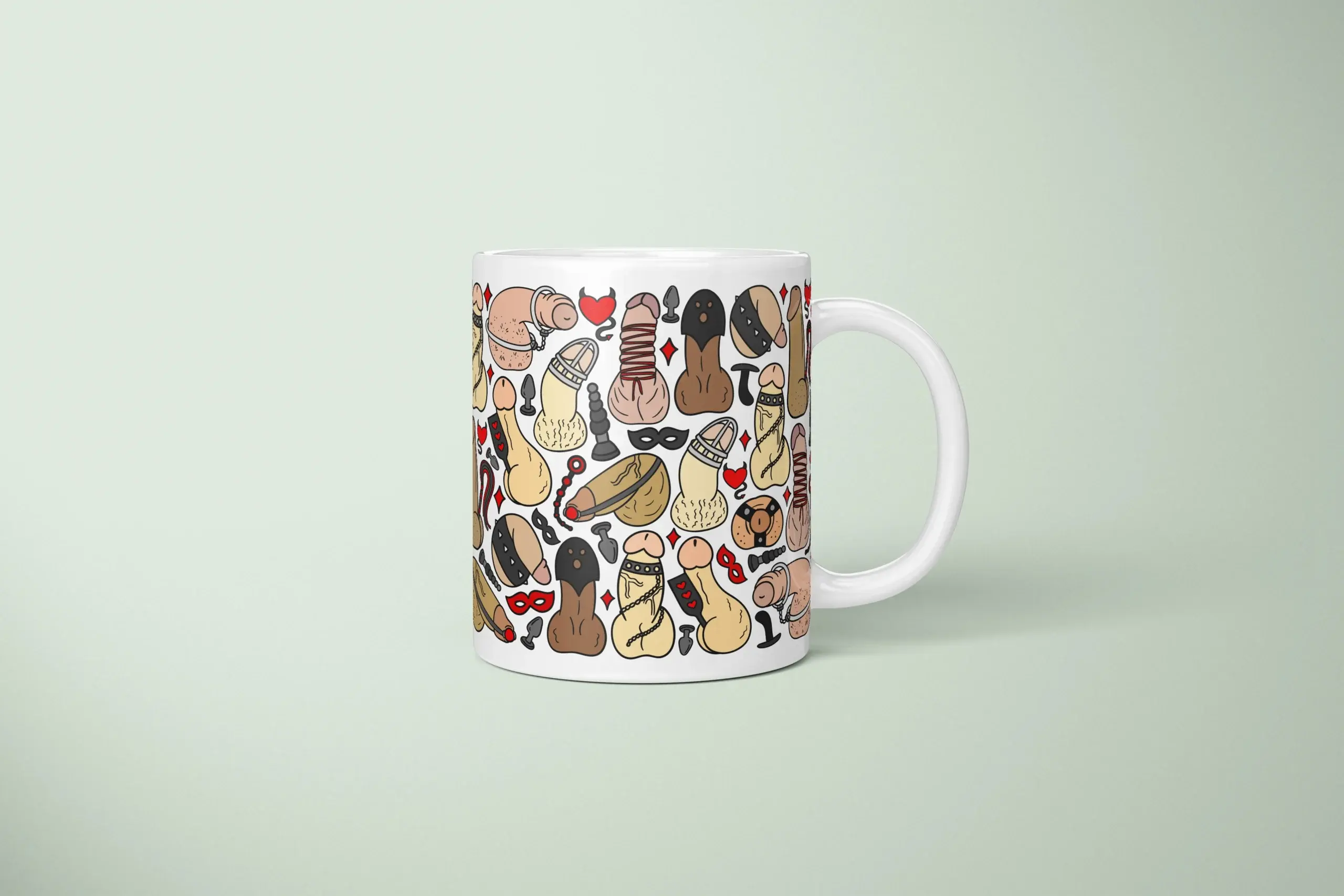 Kink-Inspired Penis Mug – Adults Only Novelty Gift - primary mug mockup