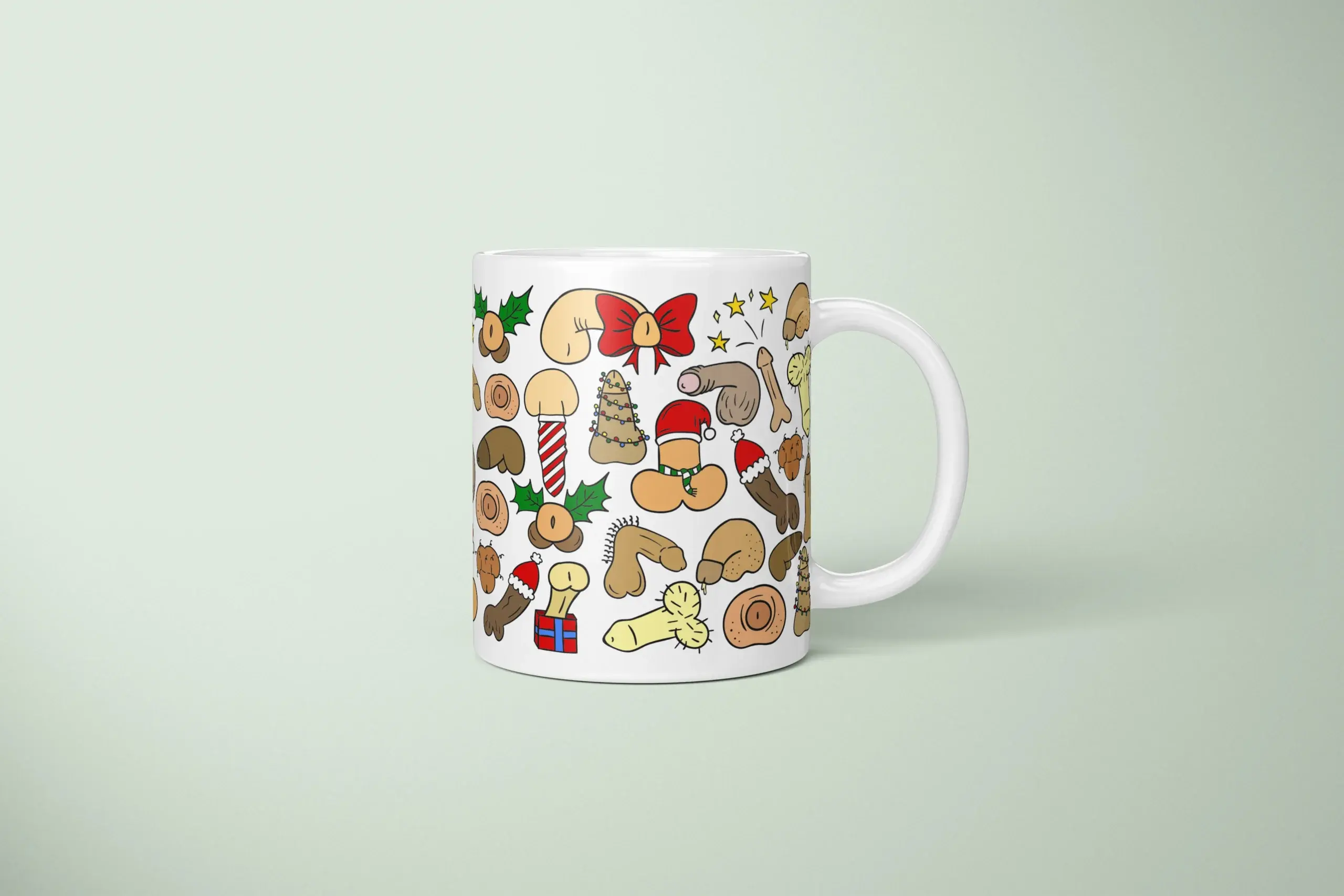 Christmas Penis Mug – Naughty Secret Santa Gift - primary mug mockup