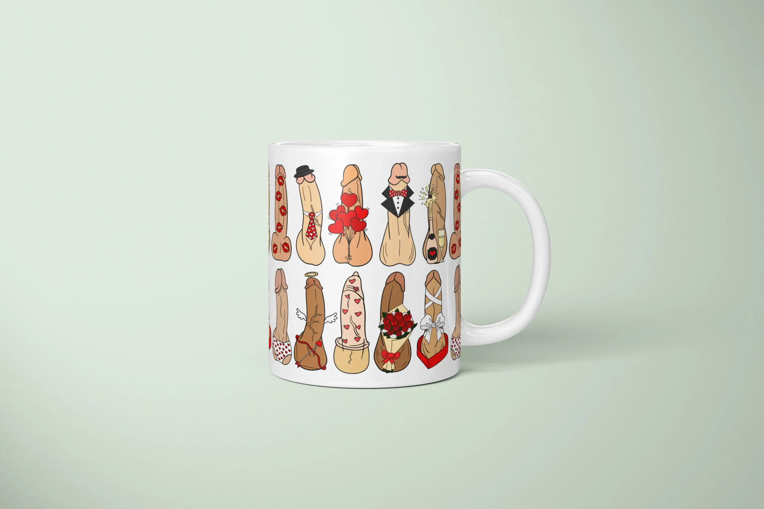 Love Penis Mug – Funny Romantic Adult Gift - primary mug mockup