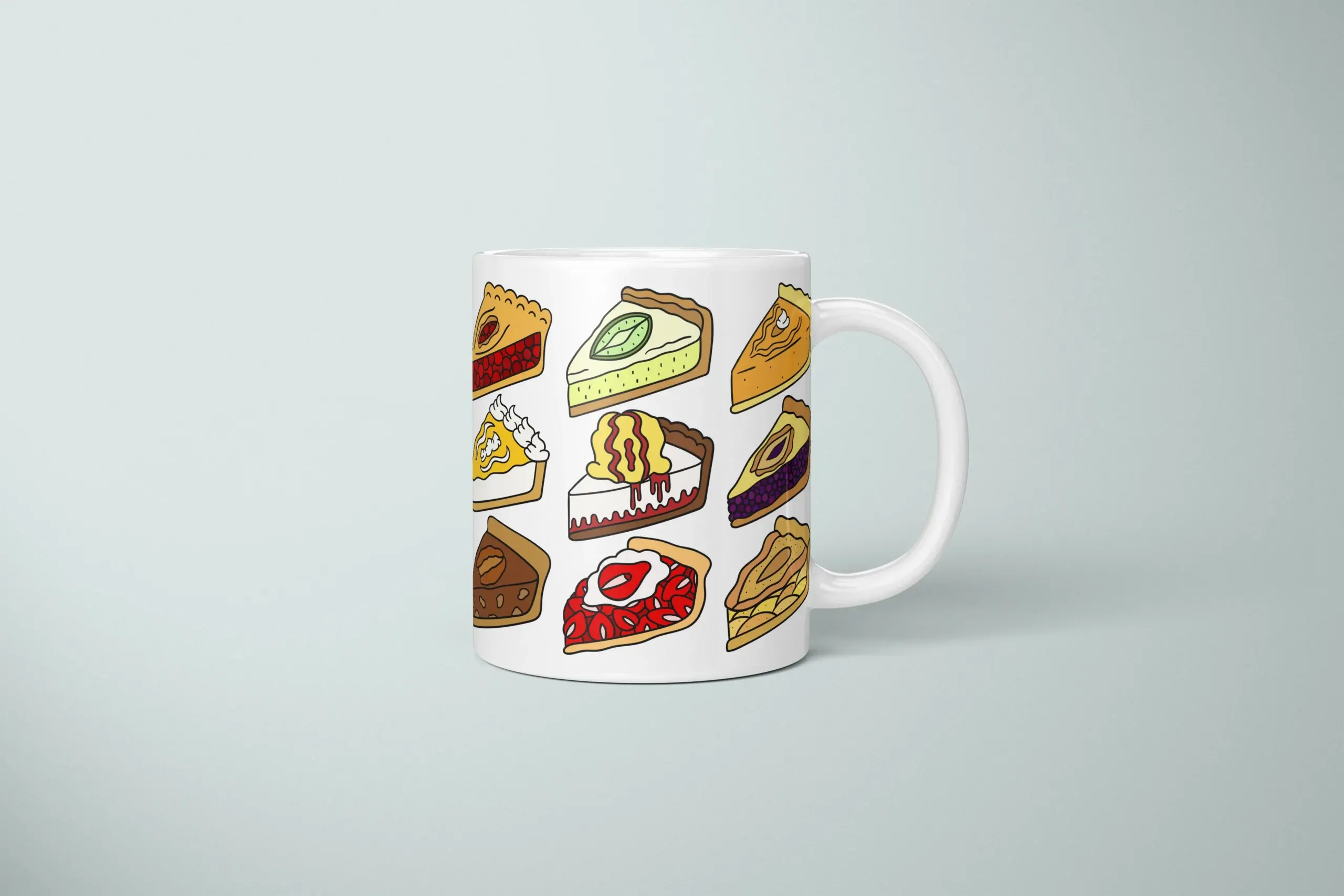 Pie Vulva Art Mug – Rude Foodie Gift - primary mug mockup