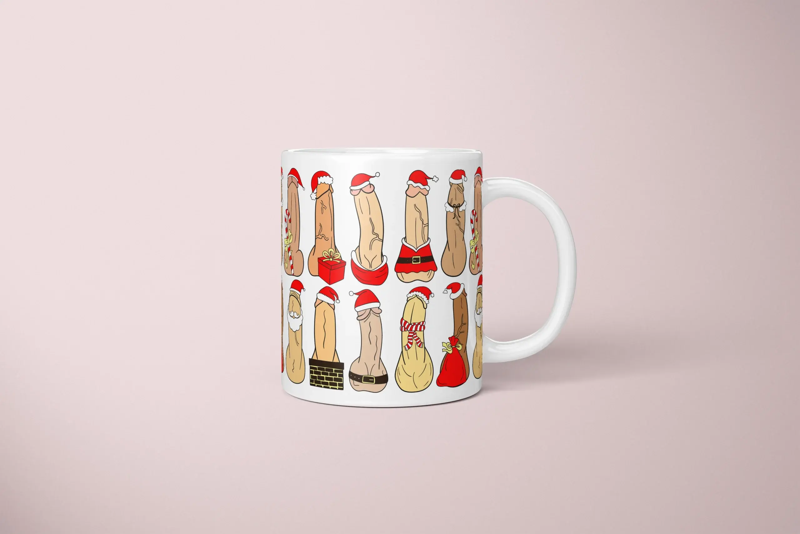 Santa Penis Mug – Naughty Holiday Humor Gift - primary mug mockup