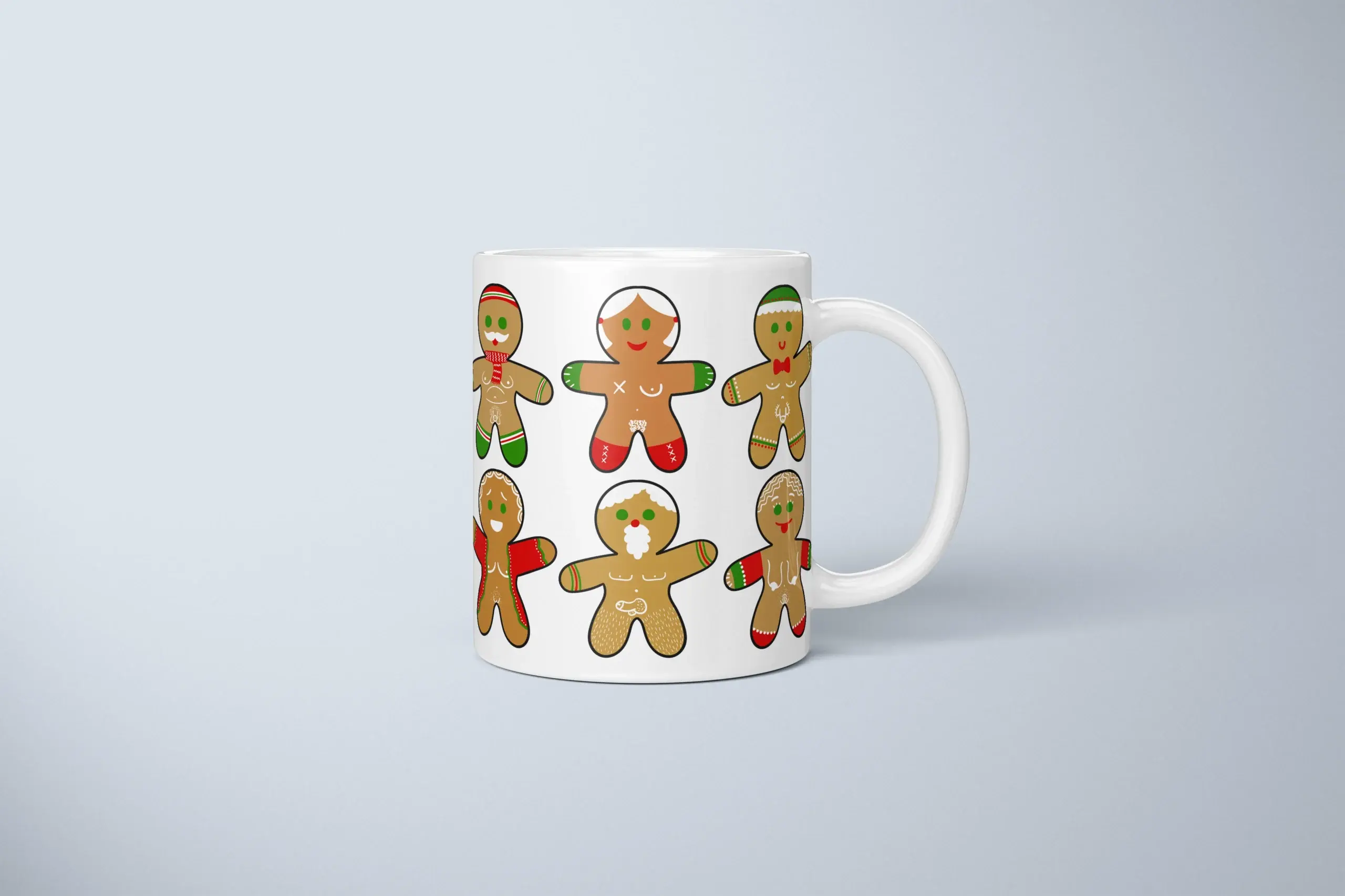 Sexy Gingerbread Mug – Naughty Christmas Gift - primary mug mockup