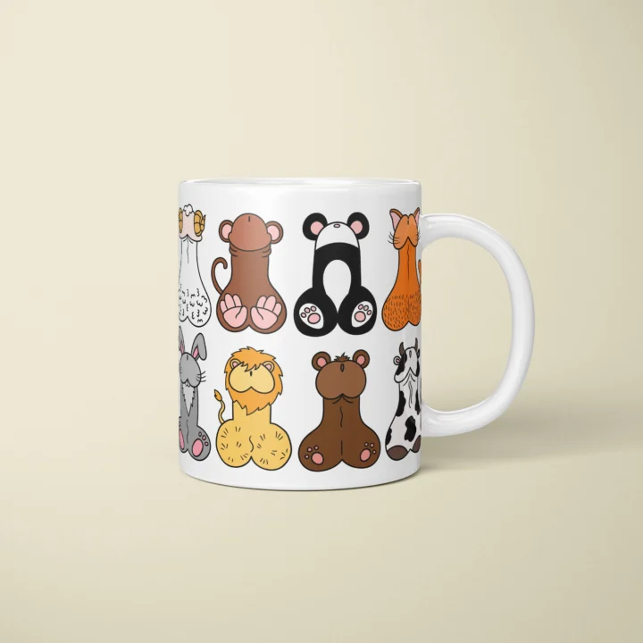 Animal Penis Mug – Funny Rude Animal Lover Gift - primary mug mockup