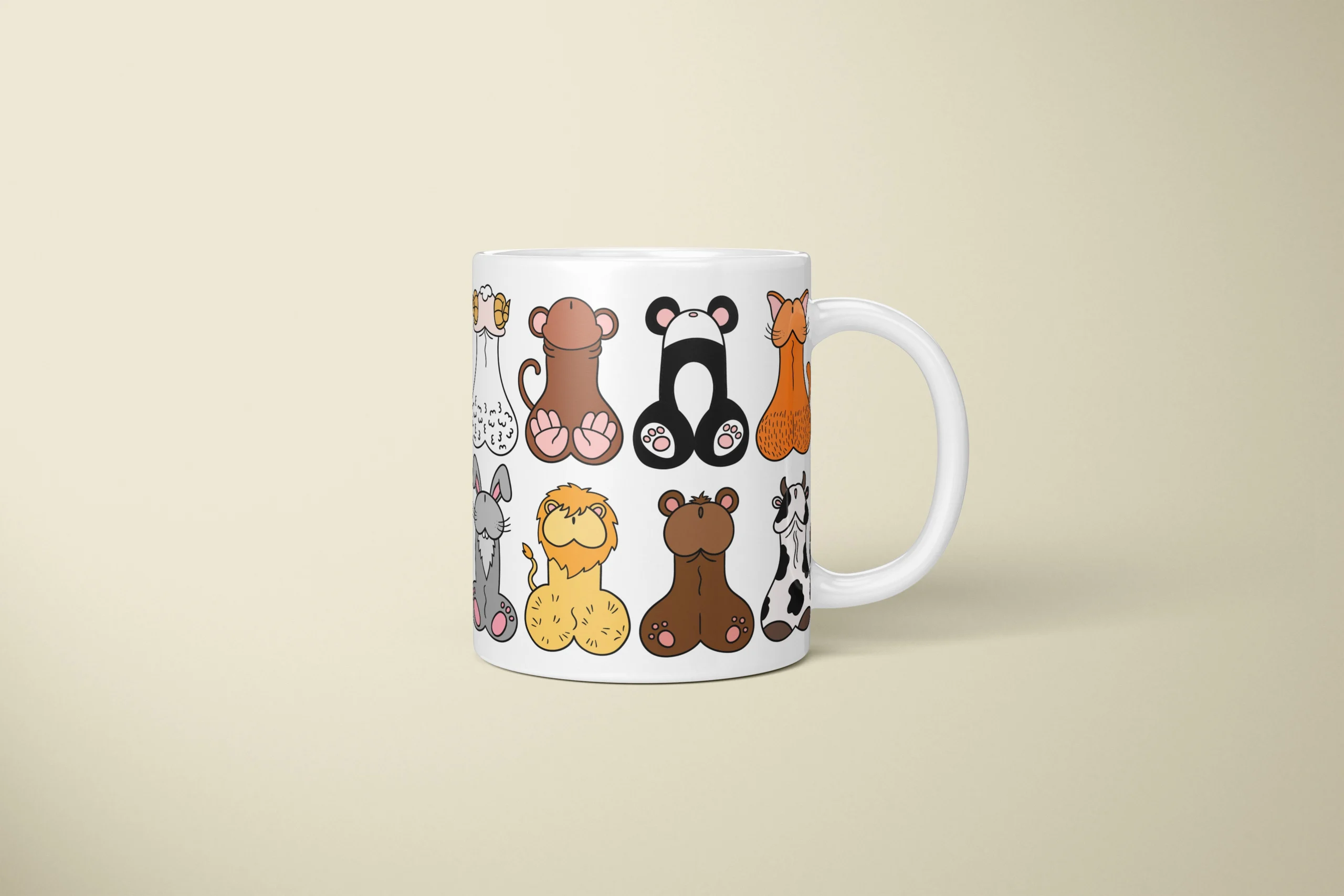 Animal Penis Mug – Funny Rude Animal Lover Gift - primary mug mockup