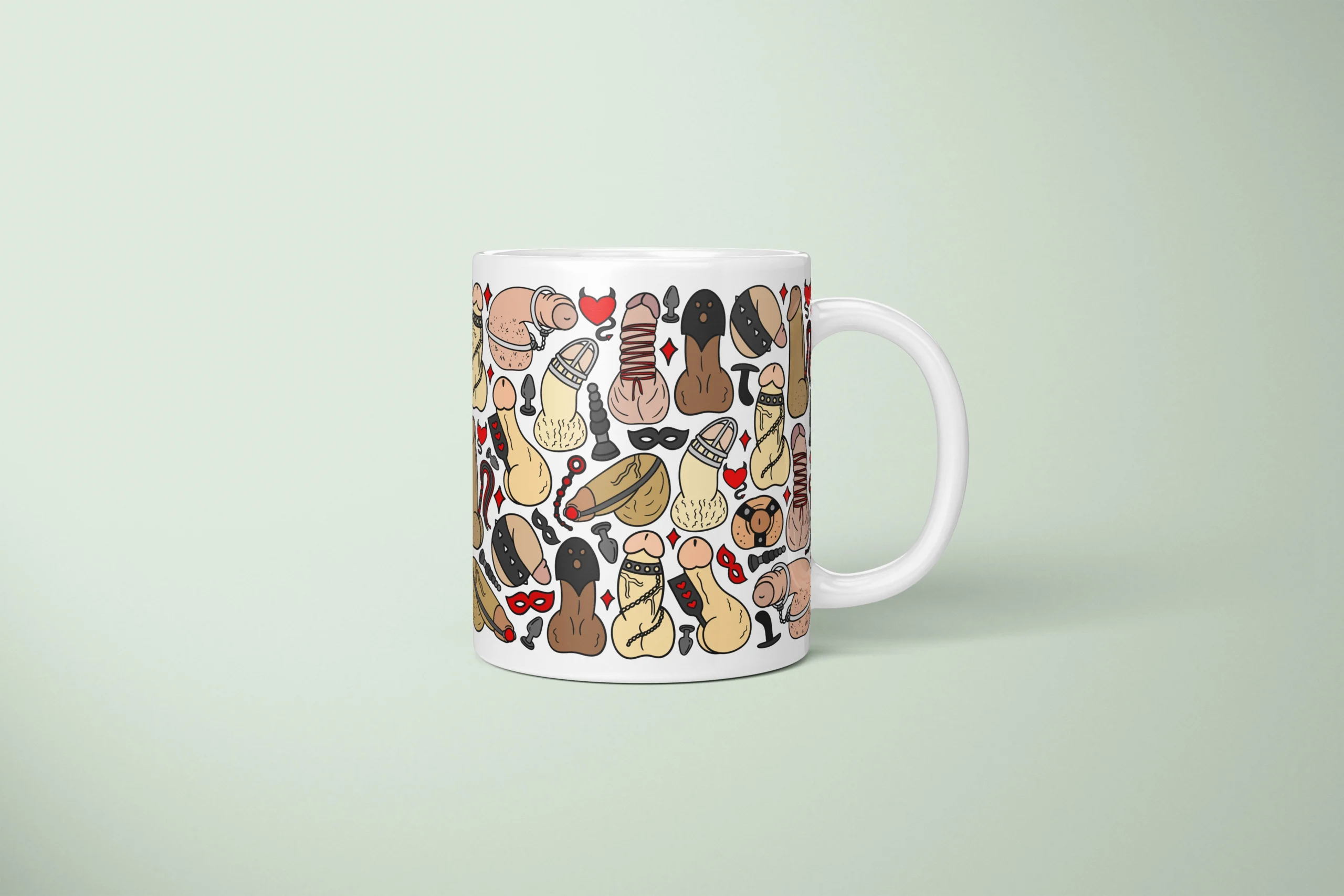 Kink-Inspired Penis Mug – Adults Only Novelty Gift - primary mug mockup