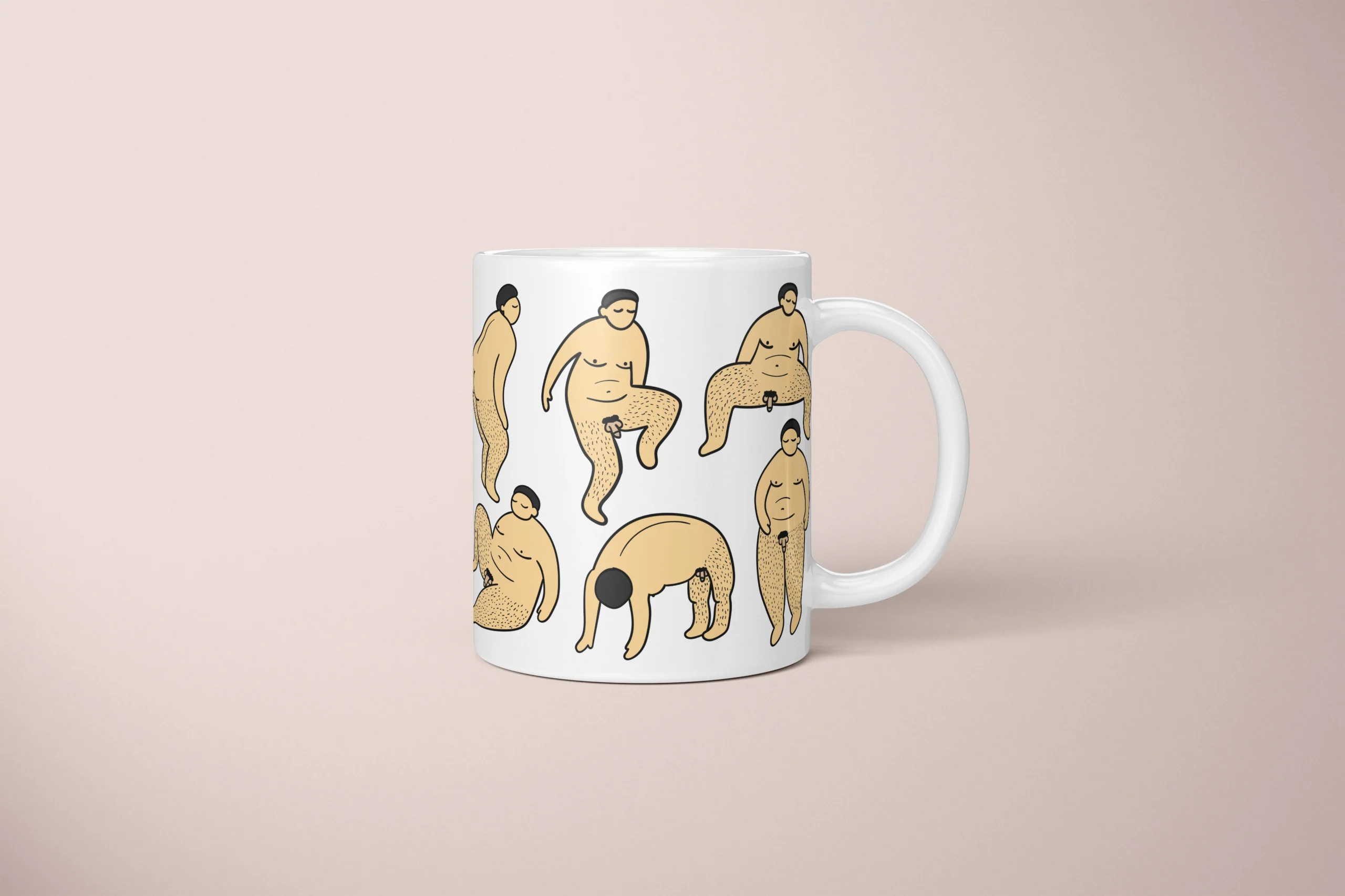 Male Body Humor Penis Mug – Cheeky Adult Gift - primary mug mockup