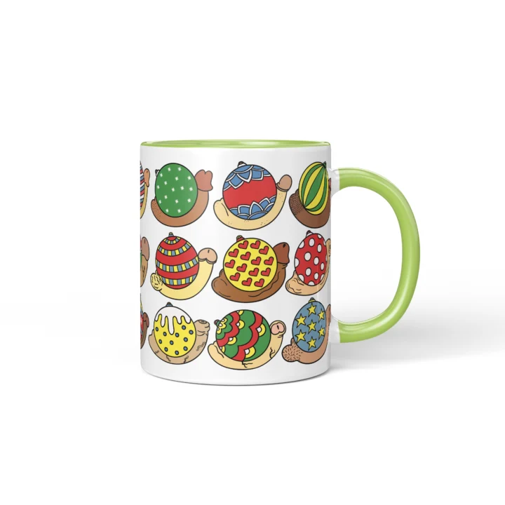 Christmas Bauble Penis Mug - Rude Secret Santa Gift - Green mug mockup