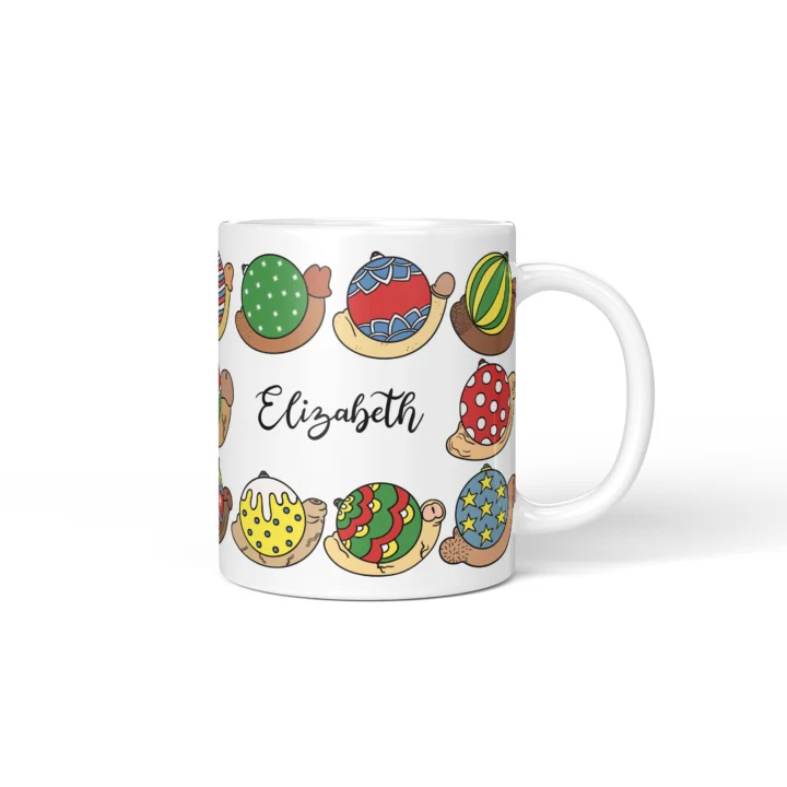 Christmas Bauble Penis Mug - Rude Secret Santa Gift - Personalized 11 oz White mug mockup