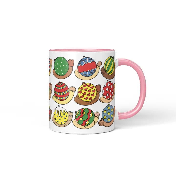 Christmas Bauble Penis Mug - Rude Secret Santa Gift - Pink mug mockup
