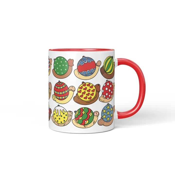 Christmas Bauble Penis Mug - Rude Secret Santa Gift - Red mug mockup