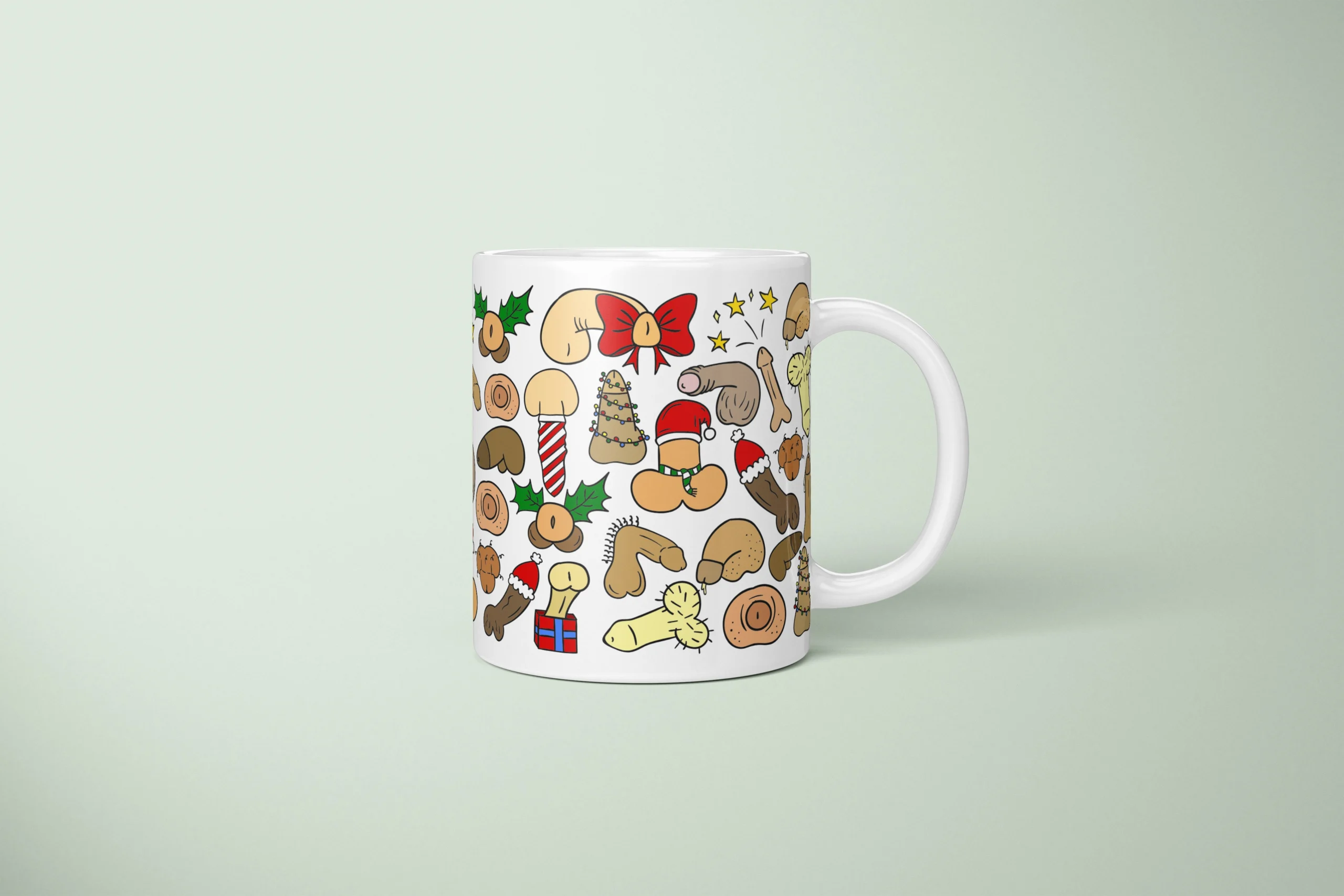 Christmas Penis Mug – Naughty Secret Santa Gift - primary mug mockup