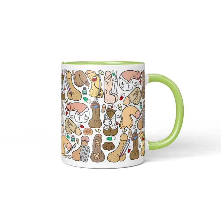 Doctor Penis Mug - Rude Medical Humor Gift - Green mug mockup