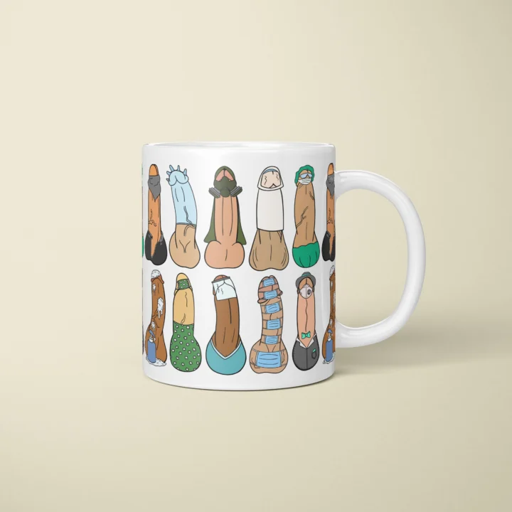 Lockdown Penis Mug – Dark Quarantine Humor Gift - primary mug mockup