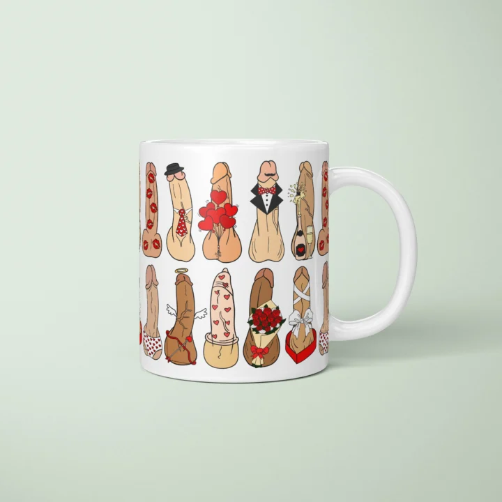 Love Penis Mug – Funny Romantic Adult Gift - primary mug mockup