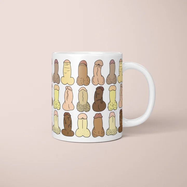 Mini Penis Mug – Tiny Cheeky Anatomy Gift - primary mug mockup
