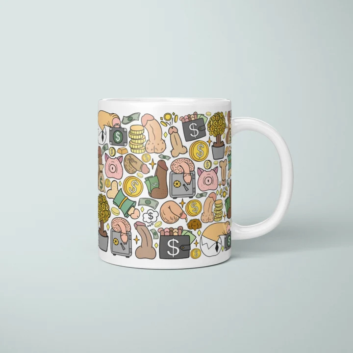 Money Penis Mug – Funny Finance Bro Gift - primary mug mockup