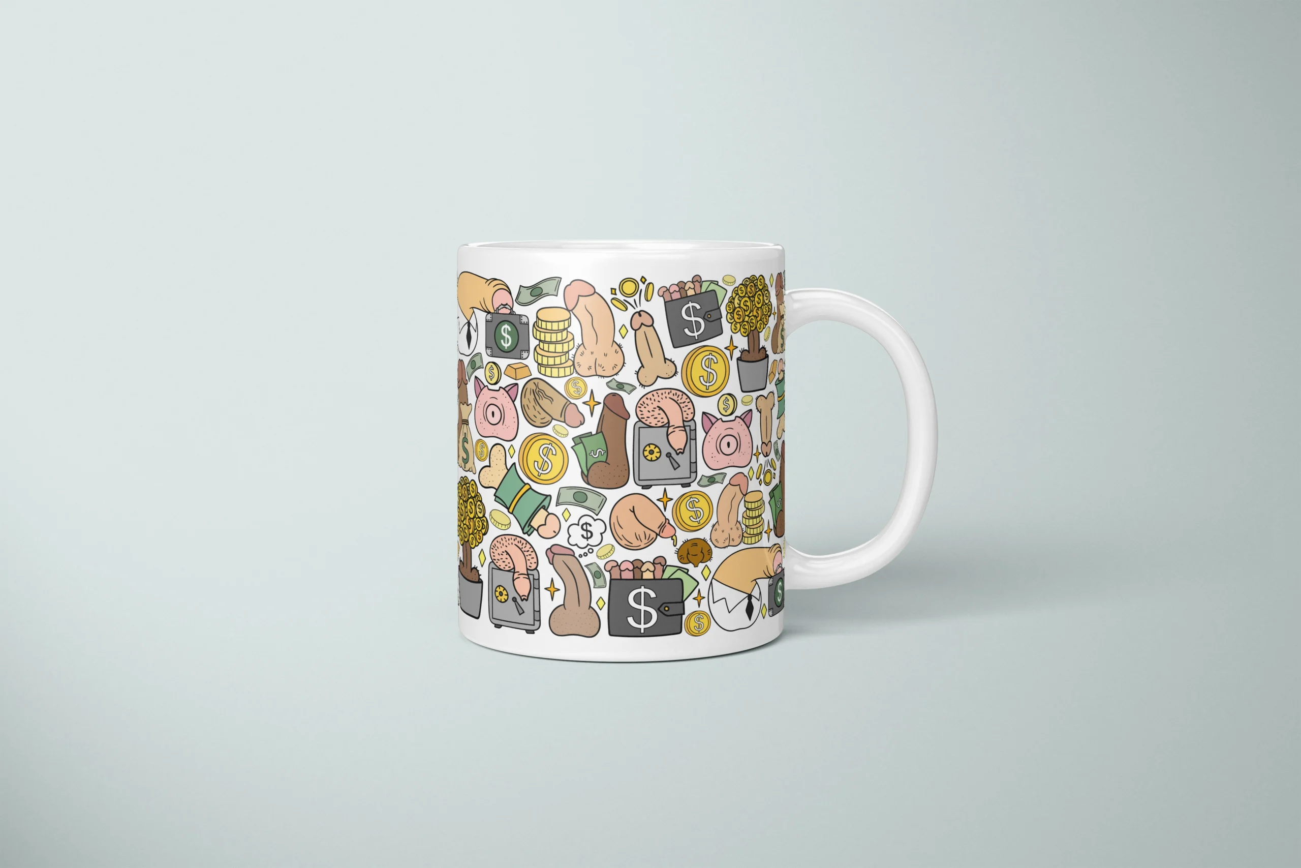 Money Penis Mug – Funny Finance Bro Gift - primary mug mockup