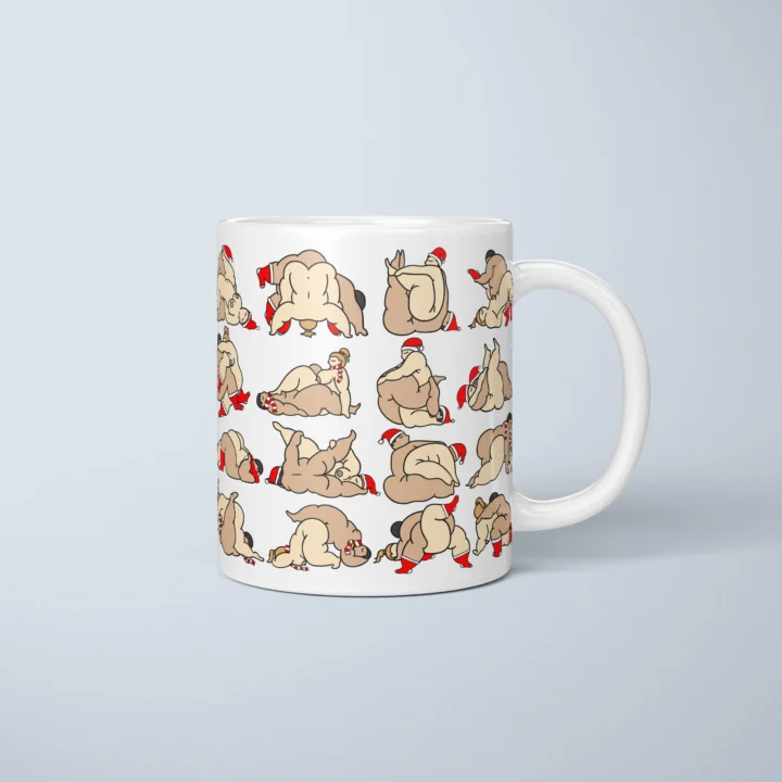 Naughty Christmas Position Mug – Adults Only Gift - primary mug mockup