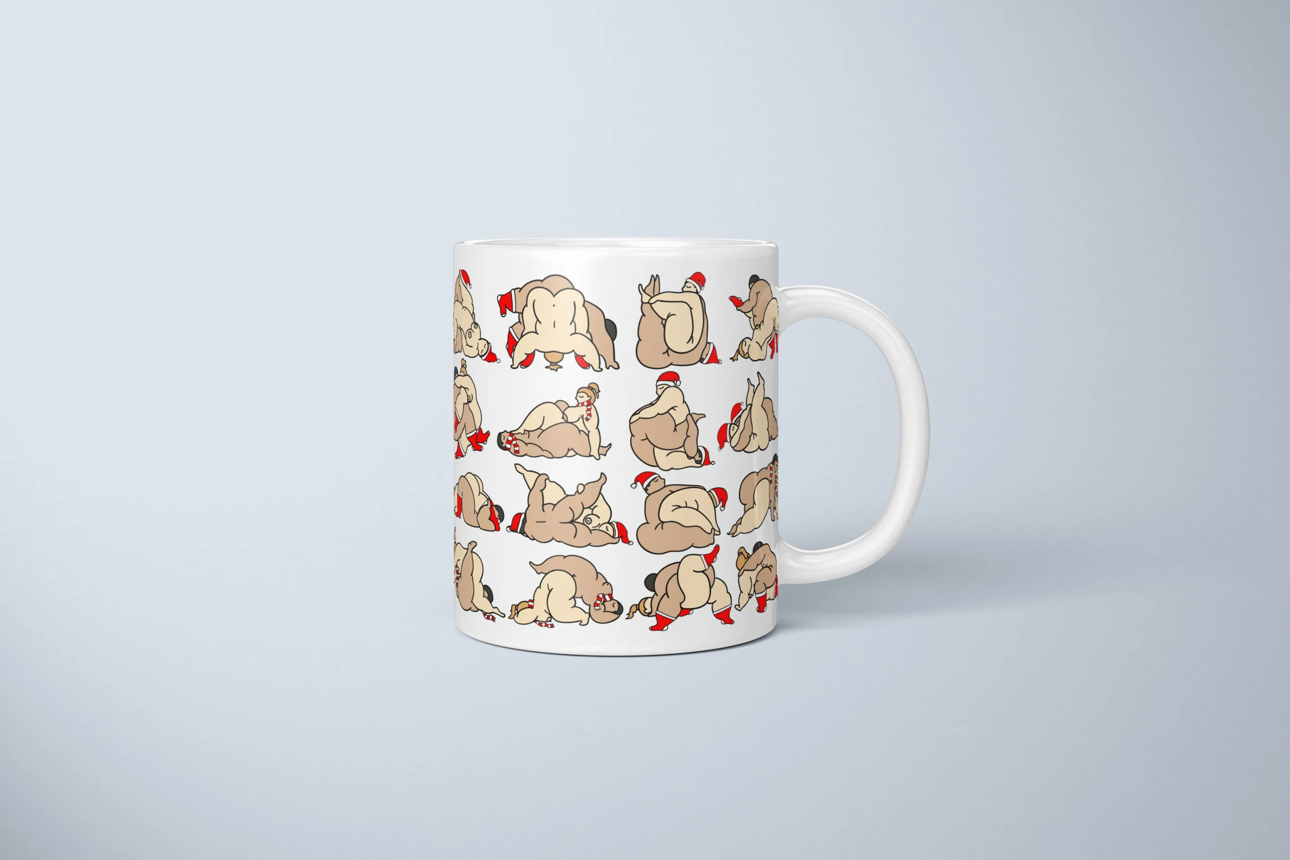 Naughty Christmas Position Mug – Adults Only Gift - primary mug mockup