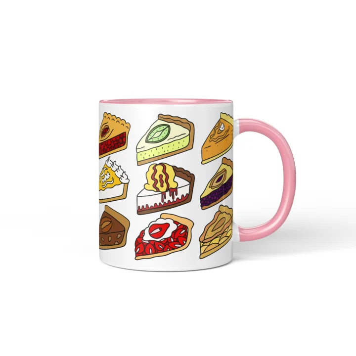Pie Vagina Mug - Rude Foodie Gift - Pink mug mockup