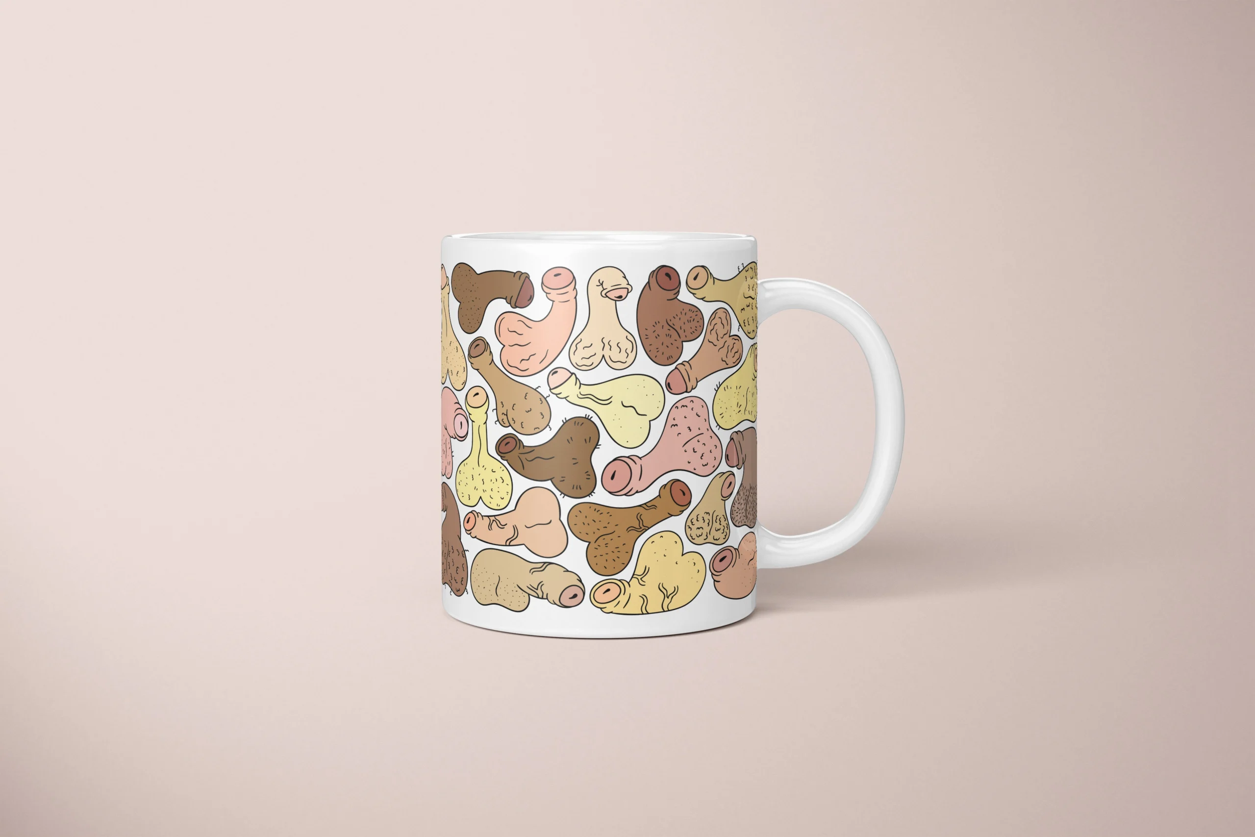 Raw Anatomy Penis Mug – Explicit Adult Novelty Gift - primary mug mockup