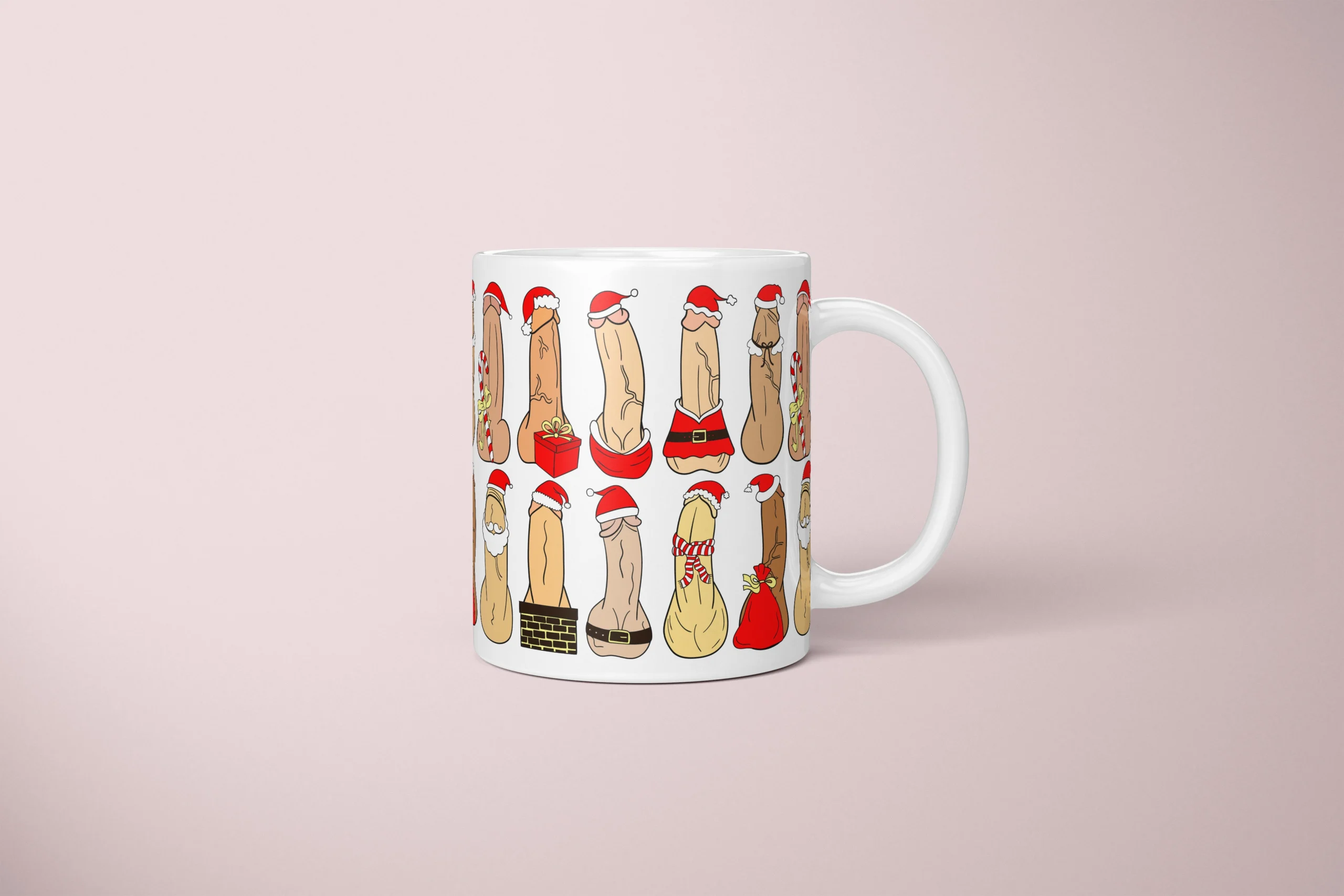 Santa Penis Mug – Naughty Holiday Humor Gift - primary mug mockup