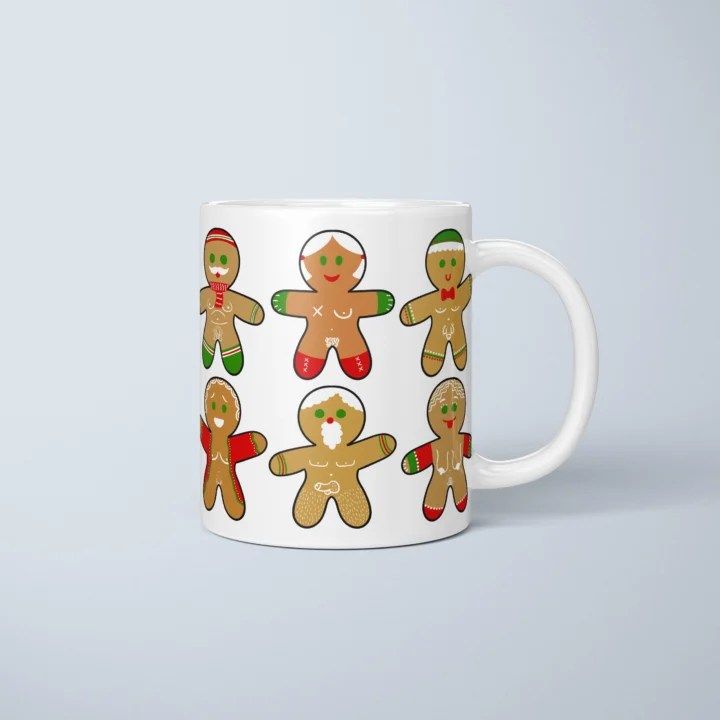 Sexy Gingerbread Mug – Naughty Christmas Gift - primary mug mockup