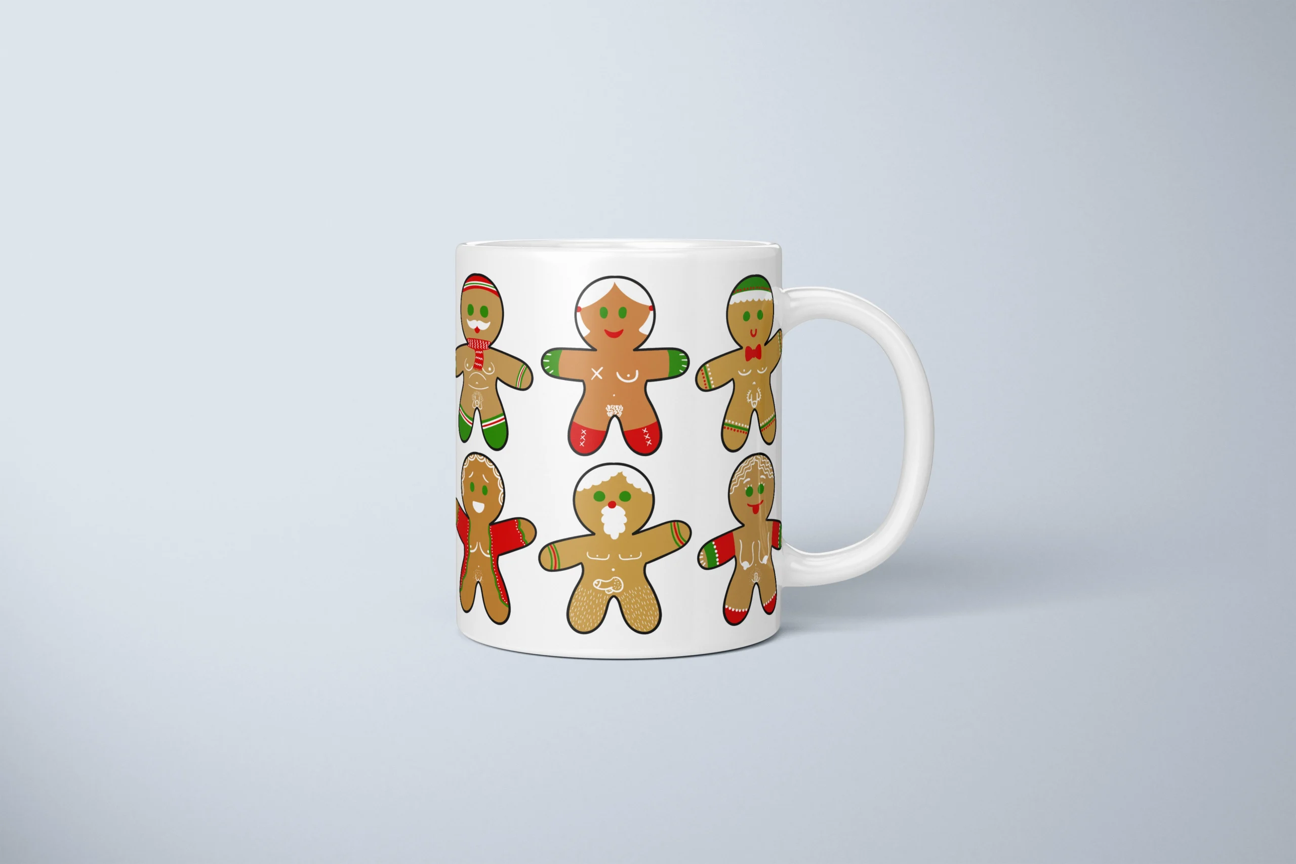 Sexy Gingerbread Mug – Naughty Christmas Gift - primary mug mockup