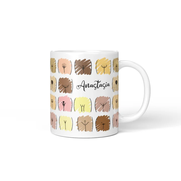 Skin Tone Vagina Mug - Inclusive Body Positive Gift - Personalized 11 oz White mug mockup