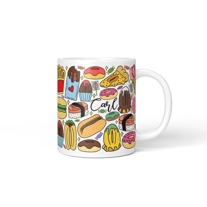 Snack Attack Vagina Mug - Rude Foodie Gift - Personalized 11 oz White mug mockup