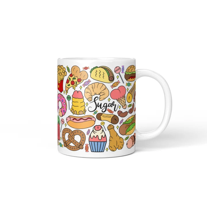 Snack Penis Mug - Rude Food Lover Gift - Personalized 11 oz White mug mockup