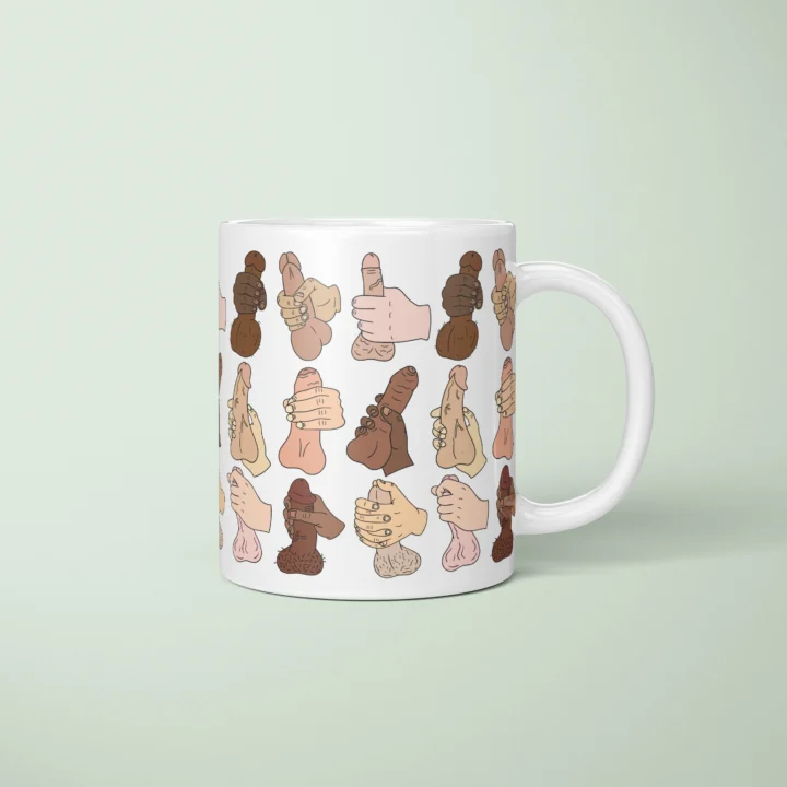 Solo Play Penis Mug – Explicit Adult Humor Gift - primary mug mockup