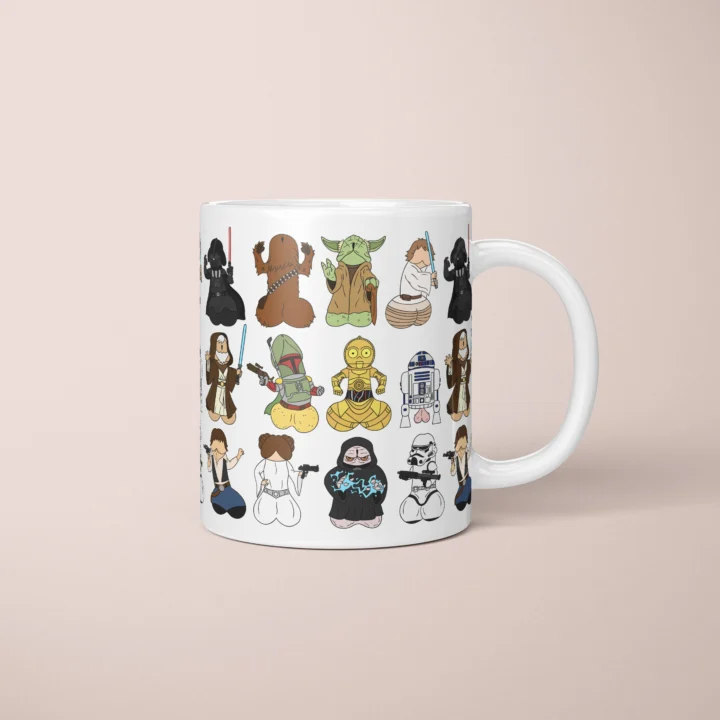 Space Wizard Penis Mug – Sci-Fi Parody Gift - primary mug mockup