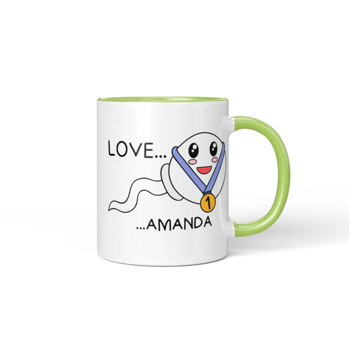 Swimming Champion Mug - Rude Father's Day Gift - Green mug mockup