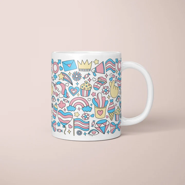 Trans Pride Mug – Inclusive Celebration Gift - primary mug mockup