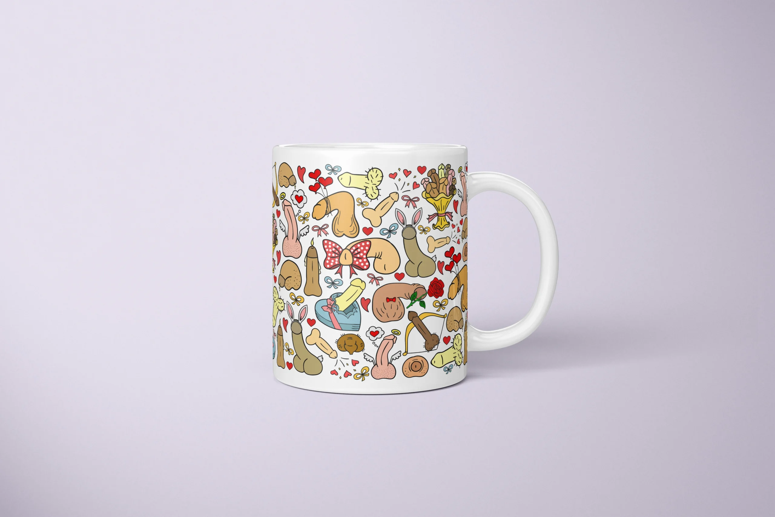Valentine’s Penis Mug – Funny Couple Gift - primary mug mockup