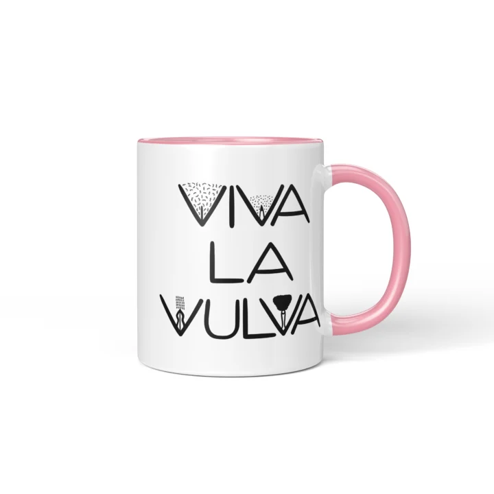 Viva La Vulva Vagina Mug - Body Positive Gift - Pink mug mockup