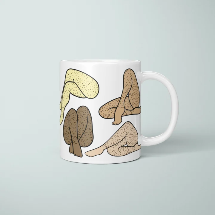 Women’s Legs Mug – Cheeky Body Art Gift - primary mug mockup
